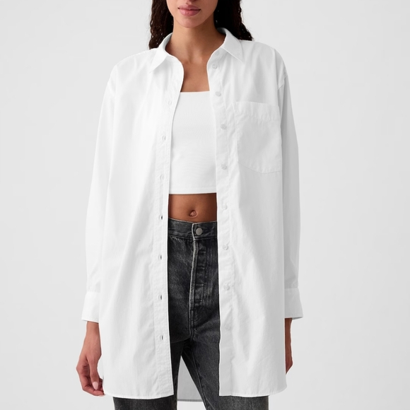 GAP Cotton weekend tunic brand new size L white - Picture 2 of 9